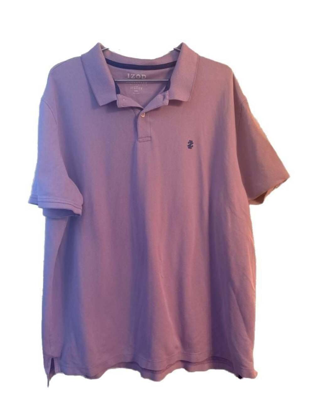 Disney Parks Polo Shirt Mens Large Purple Modern Fit Mickey Mouse Short Sleeve